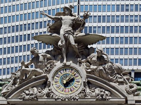 hermes statue grand central station|sculpture above grand central terminal.